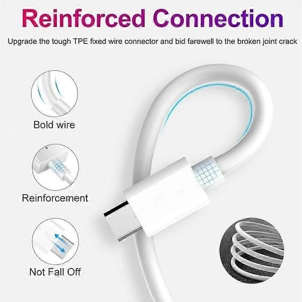 USB-C / Type-C till USB-C / Type-C PD Snabbladdnings- och Synkroniseringsdatakabel, Kabellängd: 14cm (Vit)