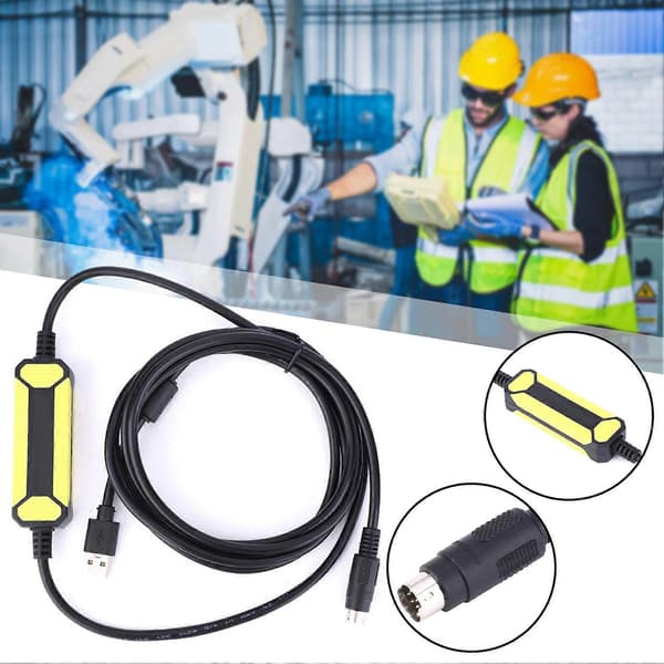 Programmeringskabel Passar Mitsubishi-FX1S/1N/2N/3U FX-serien PLC USB-SC09-FX 2,5 meter