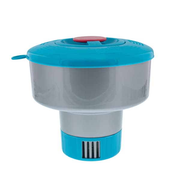 U.S. Pool Supply Klorflöte med Pop-Up Påfyllningsindikator - Rymmer 3\" Tabletter, 7\" Diameter, Justerbart Flöde