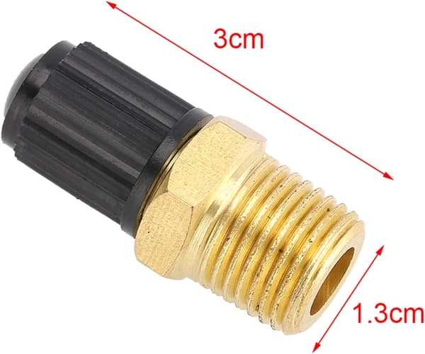 2 st 1/4 tum NPT ventil mässing däckpumpadapter luftkompressorventiladapter tankpåfyllningsventil för luftkompressorslangchuck