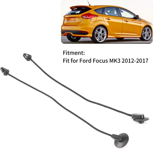 Pakethyllans fästsnöre, 2 st pakethyllans fästrem, för Focus MK3 2012- Ford