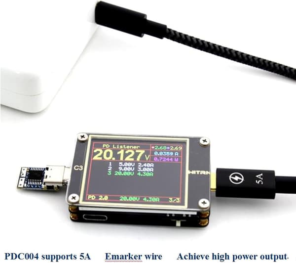 DEWIN Trigger Module 5st USB-C PDC004 PD 12V DC Fast Spänning Strömutlösningsmodul 5A Typ-C Hona Ingång