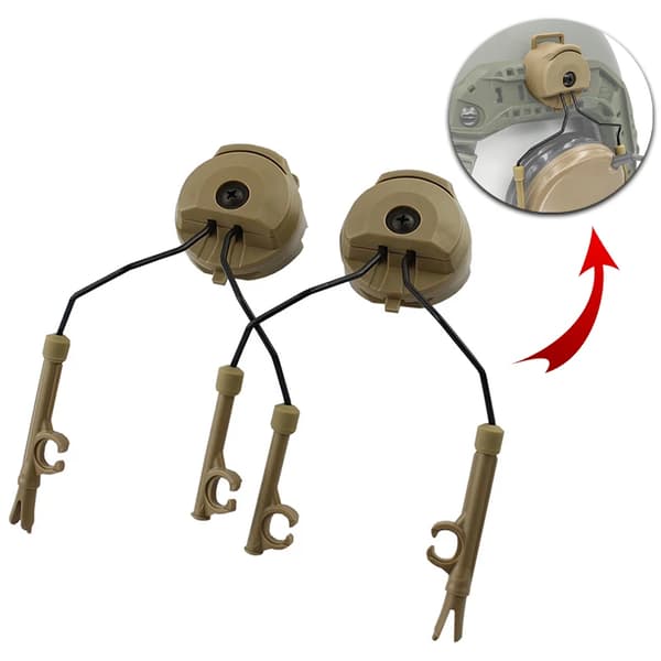 Taktiskt headsetfäste Fast Ops Core Hjälm ARC Rail Adapter Set passar för Comtac II Series Brusreducerande Headset