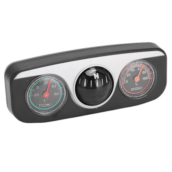LC‑3 3 i 1 Bil Navigationsinstrumentbräda Multifunktionell Kompass Termometer Hygrometer Instrumentbräda