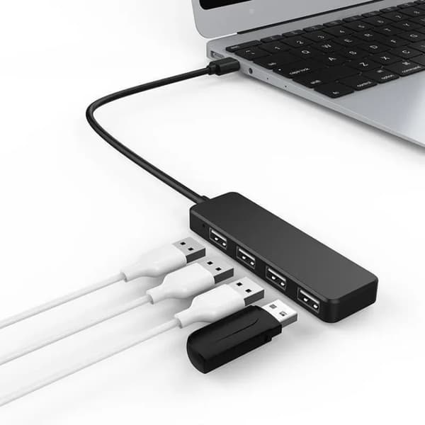 USB 20 Ultratunn USB 20 Multi-USB 4-portars splitterhubadapter dockningsstation expander PC Laptop datortillbehör