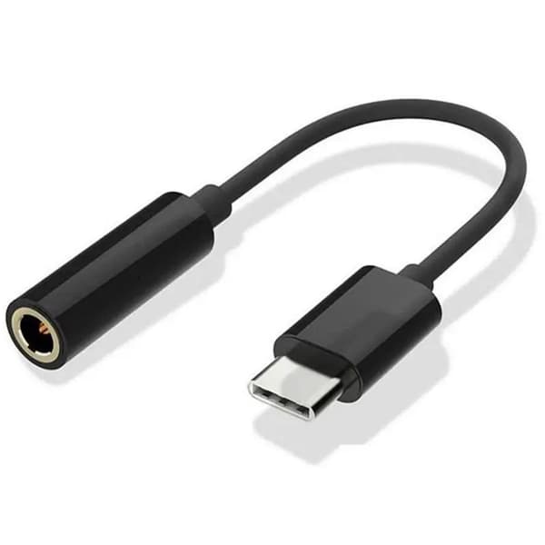 USB-C til 3,5 mm hodetelefonadapter – Type-C 3.1 hann til 3,5 mm stereo hunn-adapter