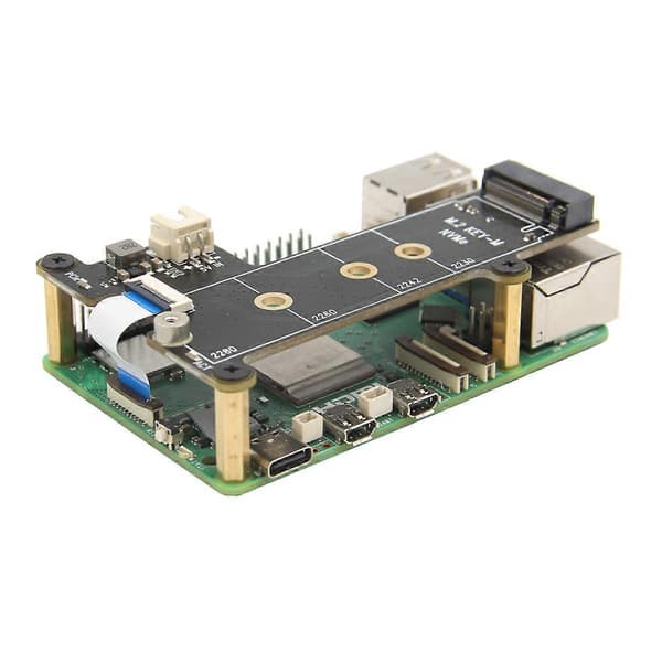 X1001 M.2 NVMe SSD Shield PCIe Peripheral Board för Raspberry Pi 5
