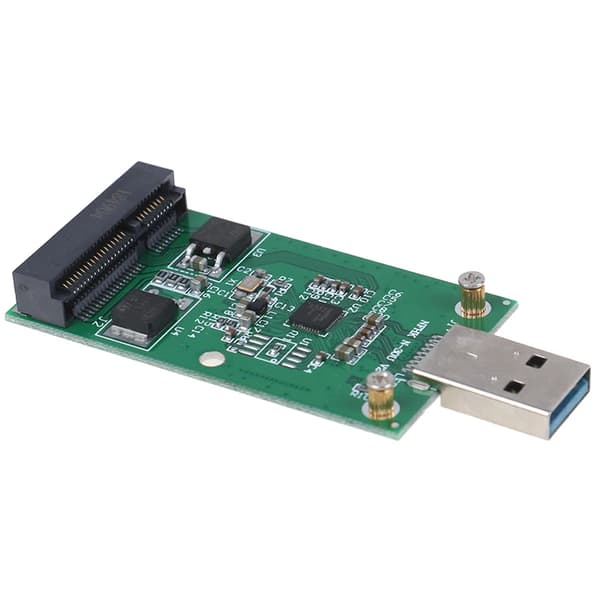 Mini USB 30 till PCIE mSATA Extern SSD PCBA-omvandlaradapterkort