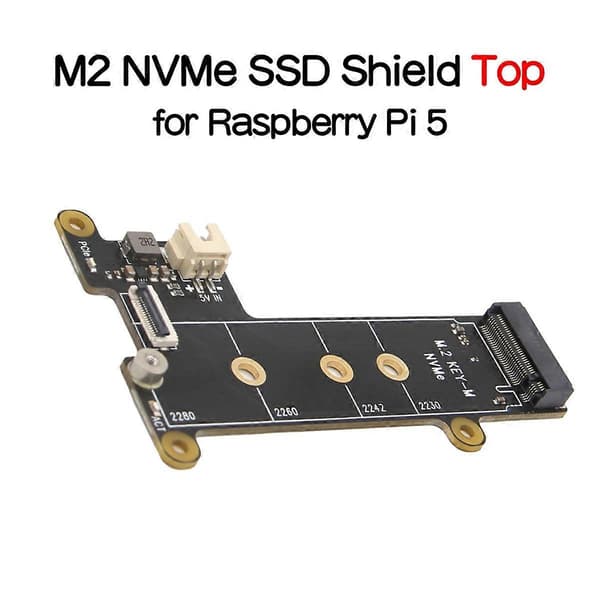 X1001 M.2 NVMe SSD Shield PCIe Peripheral Board för Raspberry Pi 5