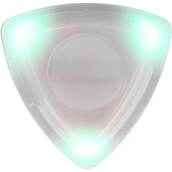 Glödande LED-gitarrplektrum, ersättning för akustisk elbasgitarr (grön)