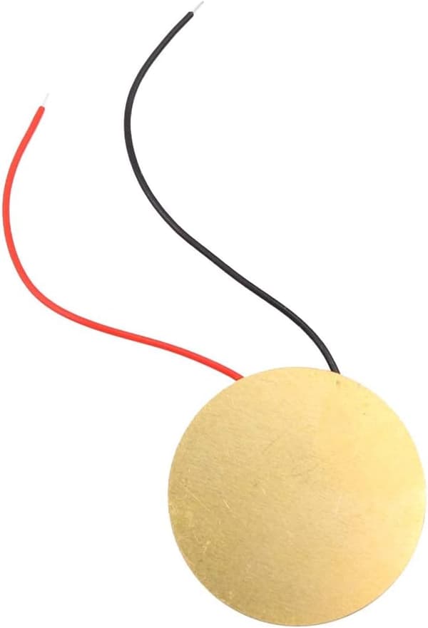 20 st 27 mm Piezo Disc Element Sensor med kablar Mikrofontrumutlösare Akustisk pickup för gitarr