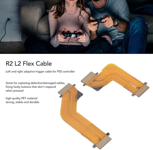 Dioche Controller Trigger Button Cable R2 L2 Flex Cable Stabil Utsökt Ersättningskontroll Trigger Button Cable för Kontroller