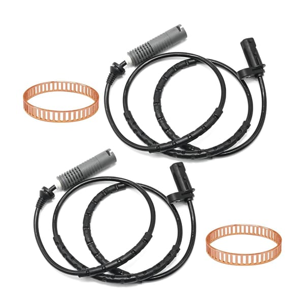 2 uppsättningar bakre ABS-hastighetssensor med ABS-ring vänster och höger 34526762466 ersättning för BMW 1-serie E88 E87 E82 E81 3-serie E93 E92 E91 E90