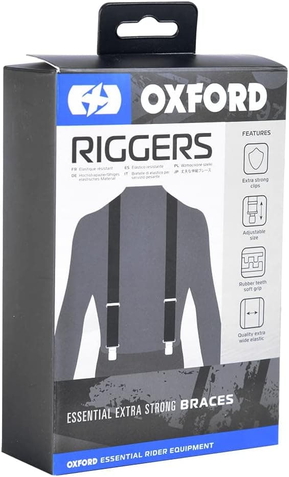 Oxford Riggers Extra starka hängslen (svart)