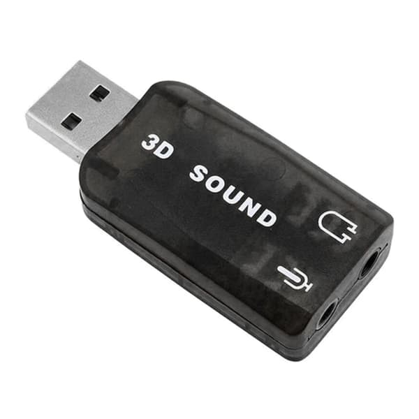 831D USB til 3,5 mm jack lydadapter USB 2.0 til Aux mikrofon hodetelefon eksternt 3D-lydkort CM108-brikke for PC PS4 PS5