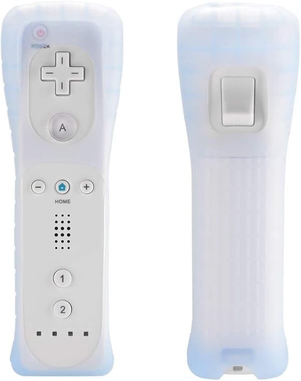 Lactivx Wii Silikonfodral med handledsrem för Nintendo Wii Remote Controller (Klar 2-pack)