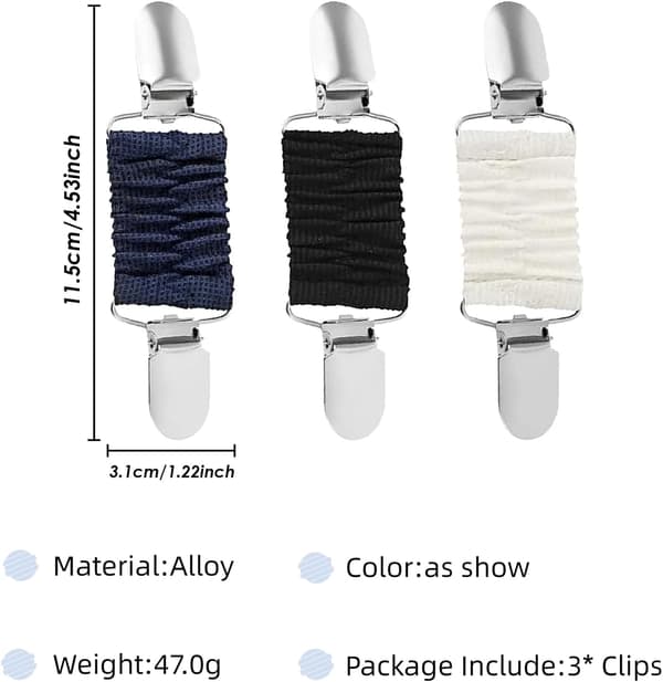 Cinch Clip Set, 3PCS Ryggklämmor för klänning och kofta