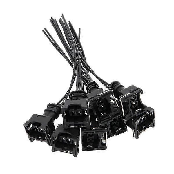 8 st EV1 OBD1 Bränsleinspridarkontaktpluggar, Pigtail Kabelhärva