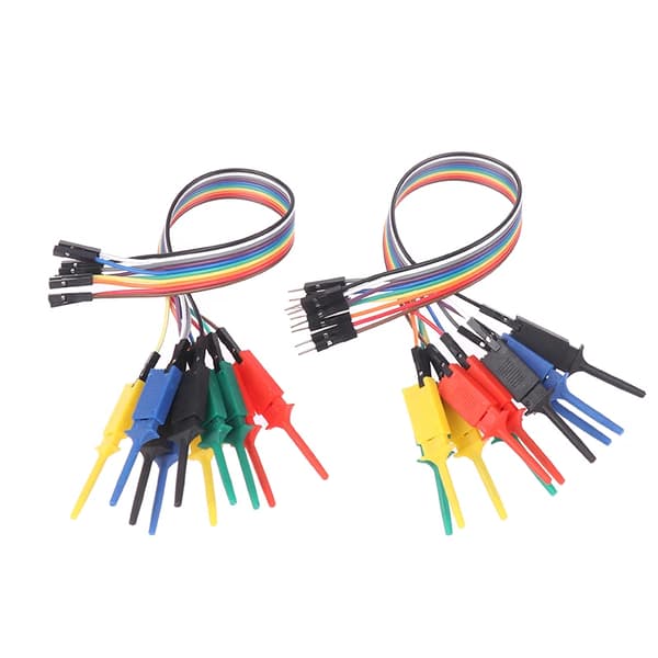 Högdriven 20CM logikanalysator testkrok sond testklämma kit för effektiv anslutning och testning av chipstift