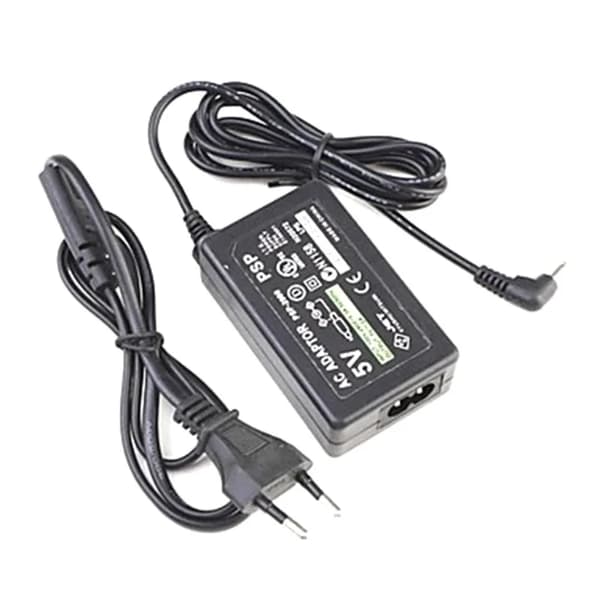 EU/US-plugg 5V strømforsyning AC-adapter vegglader for Sony PSP 1000 2000 3000 ladekabel