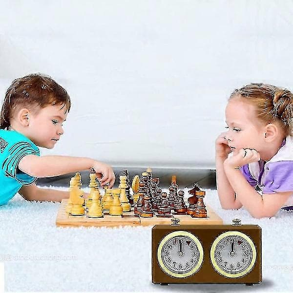 Mekanisk schackklocka analog för schackspel Timer Klockor Timers Inga batterier behövs