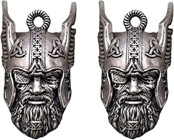 Playstala Viking Gud Oden Väktarklocka Lyckoamulett Bikerpresent