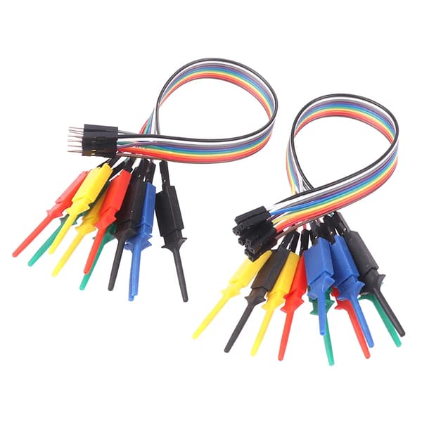 Högdriven 20CM logikanalysator testkrok sond testklämma kit för effektiv anslutning och testning av chipstift