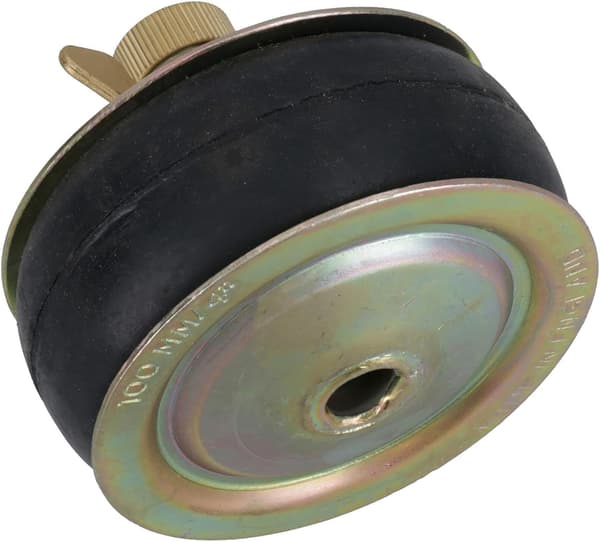 Avloppstestplugg i stål 4 (100mm) VVS-stopprör Blindlock