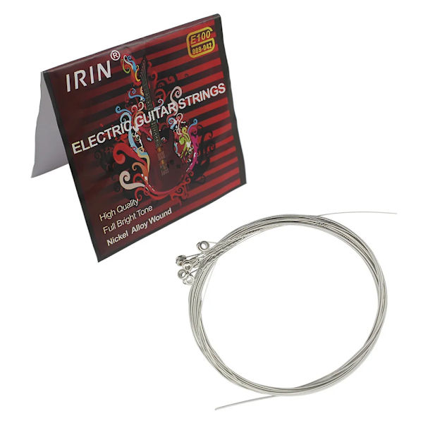 6 st/set elgitarrsträngar med plastförpackning E100 Premium Coated Wire Ray gitarrinstrument ersättningstillbehör