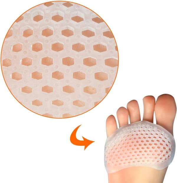 Tåskydd Framfotskuddar 8-pack Mellanfotskuddar Framfotskuddar Förhårdnader Hallux Valgus Framfotsdämpning Kvinnor