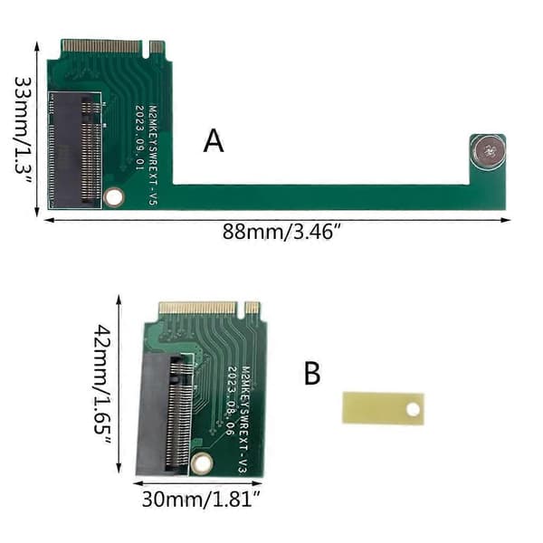 CIYISON PCIE4.0 M2 Hårddisk För Rog Ally Handhållen 90 Graders M2 Adapterkort