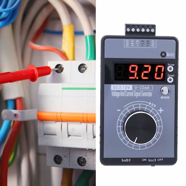 KooingTech 0‑10V 0‑22mA Generator Spänningsströmsgenerator Handhållen Digital USB-strömförsörjningsgränssnitt Analog Simulator för PLC och Panel Debugging
