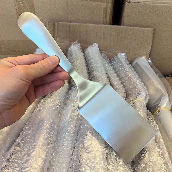 Stekspade i rostfritt stål, platt stekspade, pizzaspade, biffspade, tårtspade, 2-pack