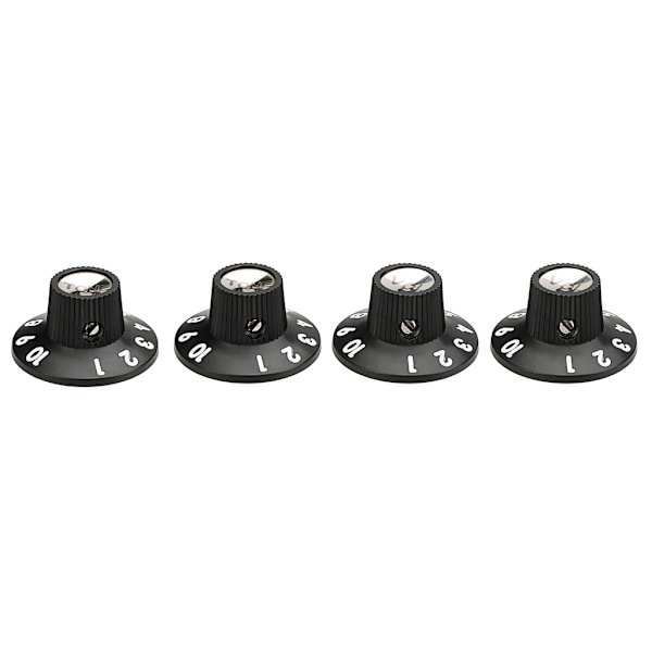 2 Tone 2 Volume Gitarr Witch Hat Knobs med ställskruv för elgitarrdelar och tillbehör