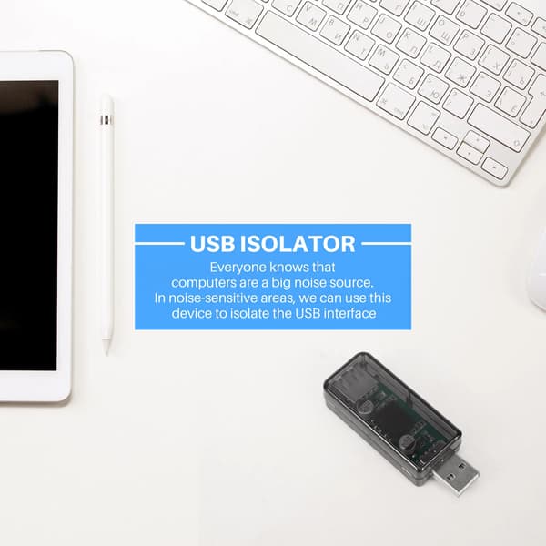 USB-isolator ADUM3160 USB till USB Digital Audio Signal Power Isolator Module Stöder 12Mbps 15Mbps