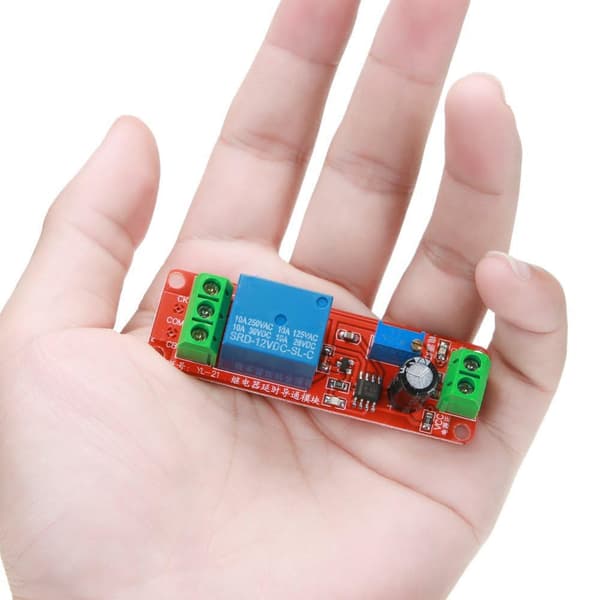 zalati Timer Delay Switch Module 2st 2V DC Justerbar 0-10 Sekunder Monostabil Fördröjningstimer Kompatibel med Arduino & Raspberry Pi