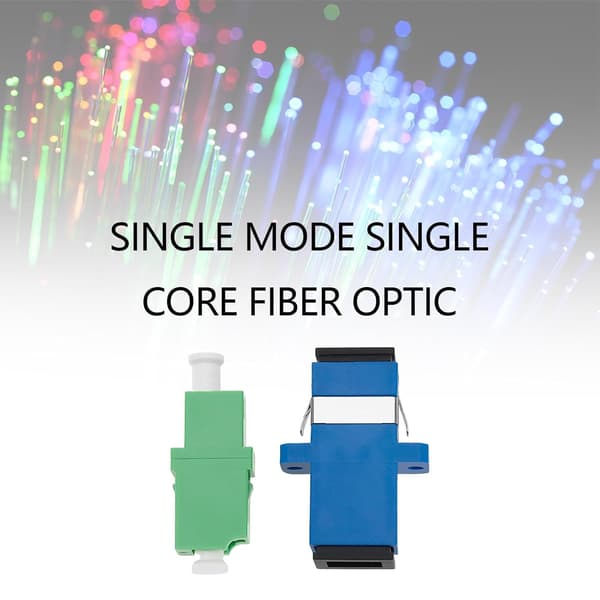 LC/APC-SC/UPC Fiberoptisk patchkabel - Singlemode Simplex Jumper - 20CM med adaptrar och kopplingar