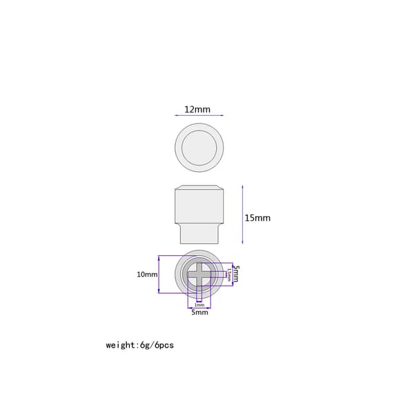 3 st elgitarr pickup switch tip cap ratt för Tele delar