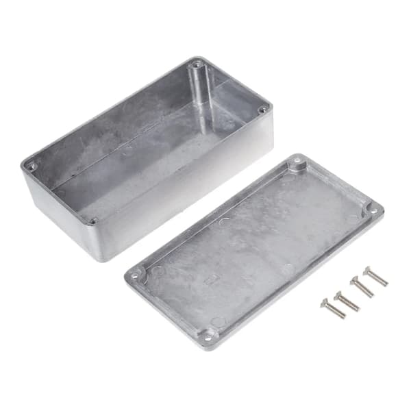 Effekt aluminiumlåda metall elektrisk för fodral gitarr instrument kapsling DIY
