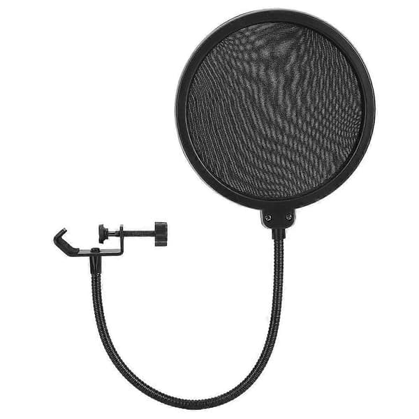 Mikrofonfilter Studio Windscreen Universelt mikrofoncover med fleksibel justerbar klemme