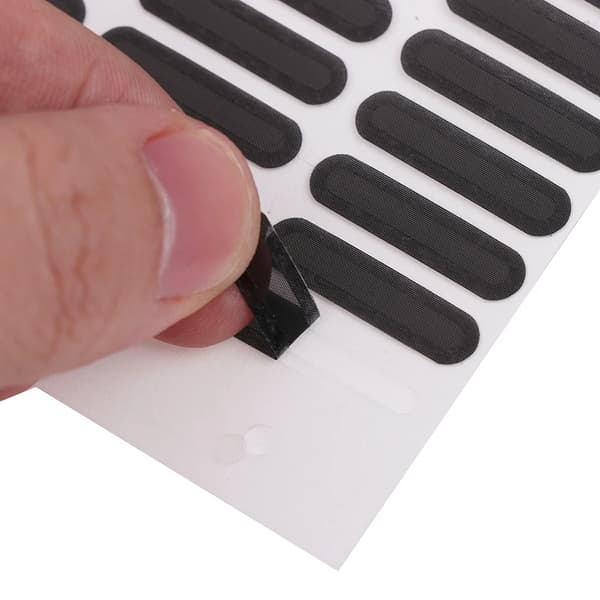 100 kpl universaali puhelimen ja tabletin kaiuttimen pölysuojaverkko, vedenpitävä tarra