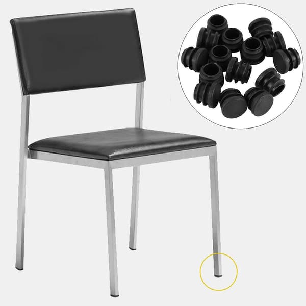100 st 25 mm Runda Plastskydd Möbelbensplugg Tätningslock Rörpropp