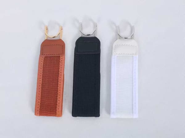 Velcro Talje 2-pak Elastisk Spændeløst Bælte med Justerbar Metalkrog og Åndbar Usynlig Linning til Bukser og Jeans Sort Sort