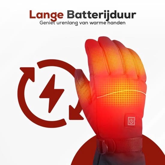 Opvarmede handsker Genopladelige elektriske varmehandsker til vinter Vandtætte & vindtætte unisex sorte handsker med DC-interface XL XL
