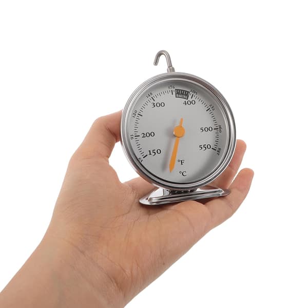 Ovnstermometer Måler 65-288°c Rustfritt Stål Skivetermometer for Hjemmebaking og Ovnskalibrering