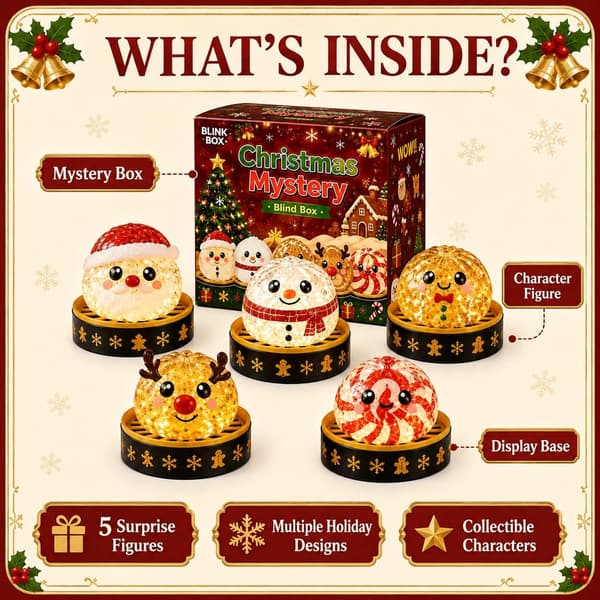 5-pack julklämleksaker Tomte Snögubbe Pepparkaka & Ren Stresslindrande Fidgetleksaker Mjuka Klämleksaker för Barn