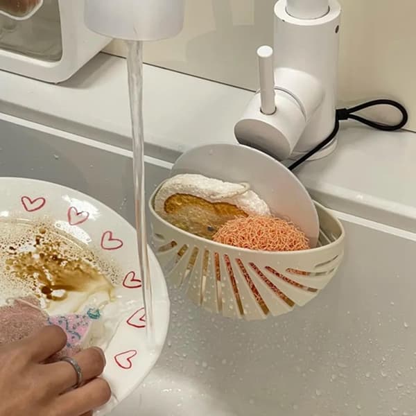 Diskbänk Sugsvamphållare Diskbänksorganisatör Diskställ
