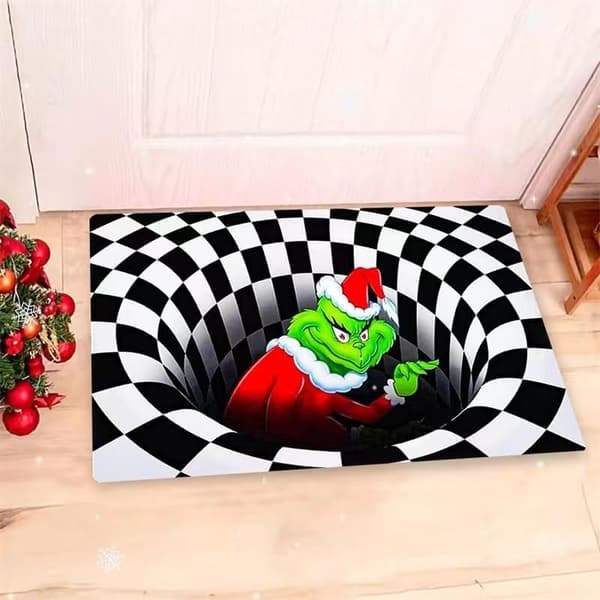 Jul-tema halkfri dörrmatta lämplig för badrum kök etc.