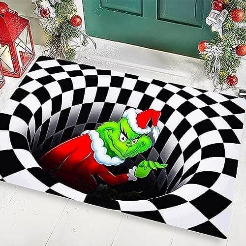 Jul-tema halkfri dörrmatta lämplig för badrum kök etc.