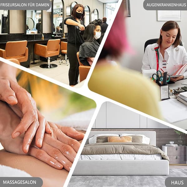 Ansiktsmassagekudde i memoryskum – U-formad nackstödskudde för spabehandling massagebord – Ansiktsstöd – Grå Grey